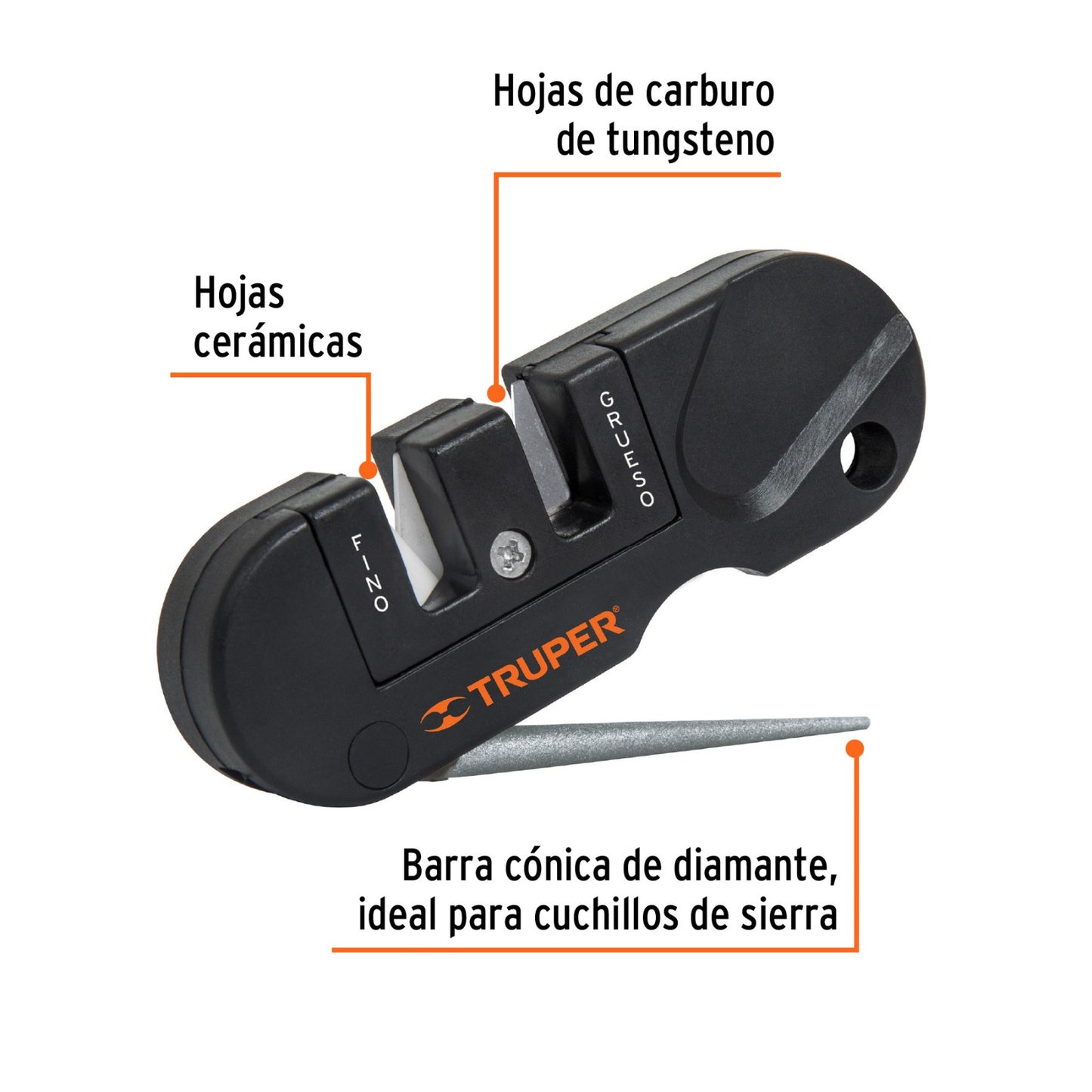 AFILADOR DE CUCHILLOS, DE BOLSILLO TRUPER 14016