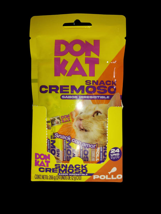 DONKAT SNACK CREMOSO PAQUETE 4UNIDADES DE 12G.