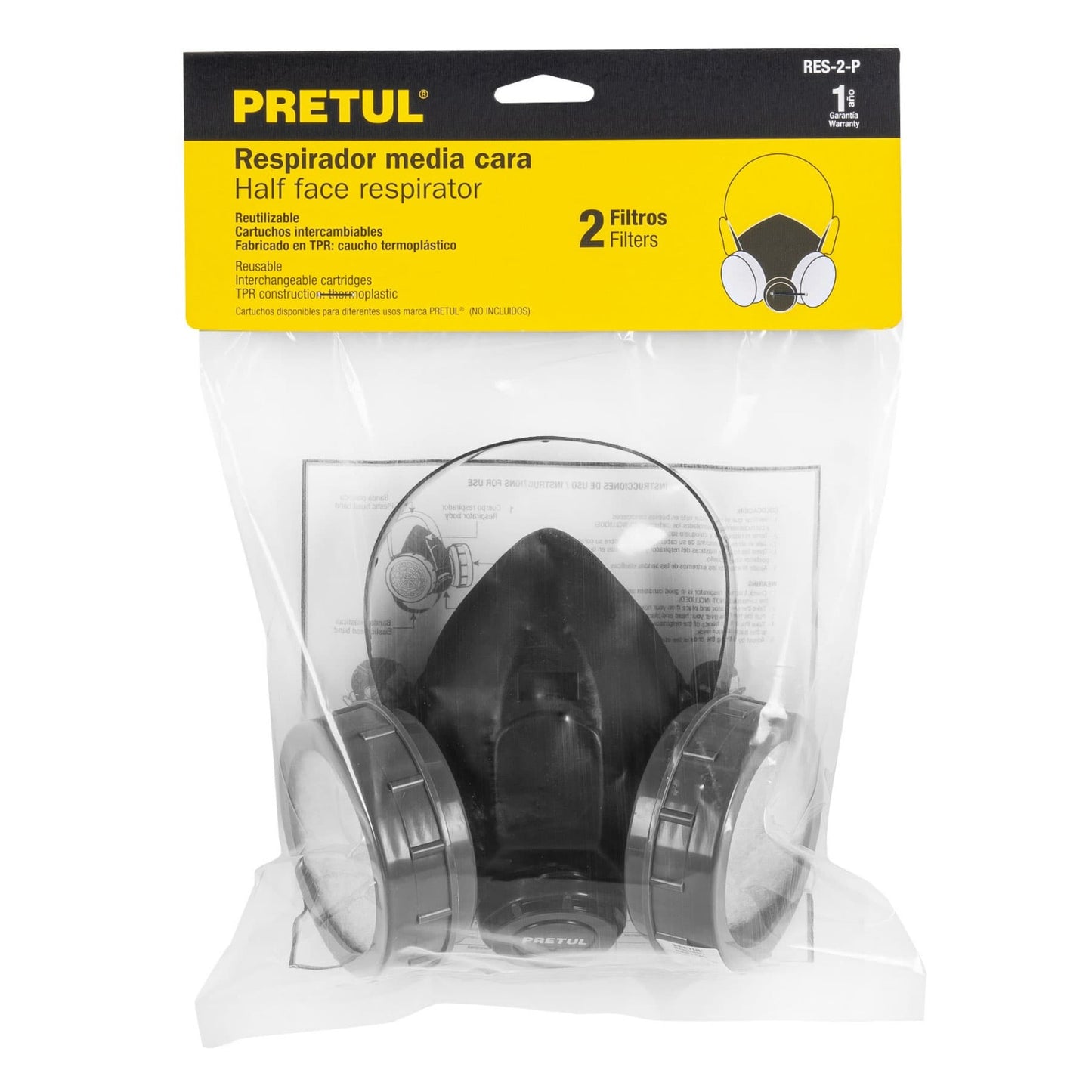 RESPIRADOR SIN CARTUCHO VAPORES ORGÁNICOS 23391