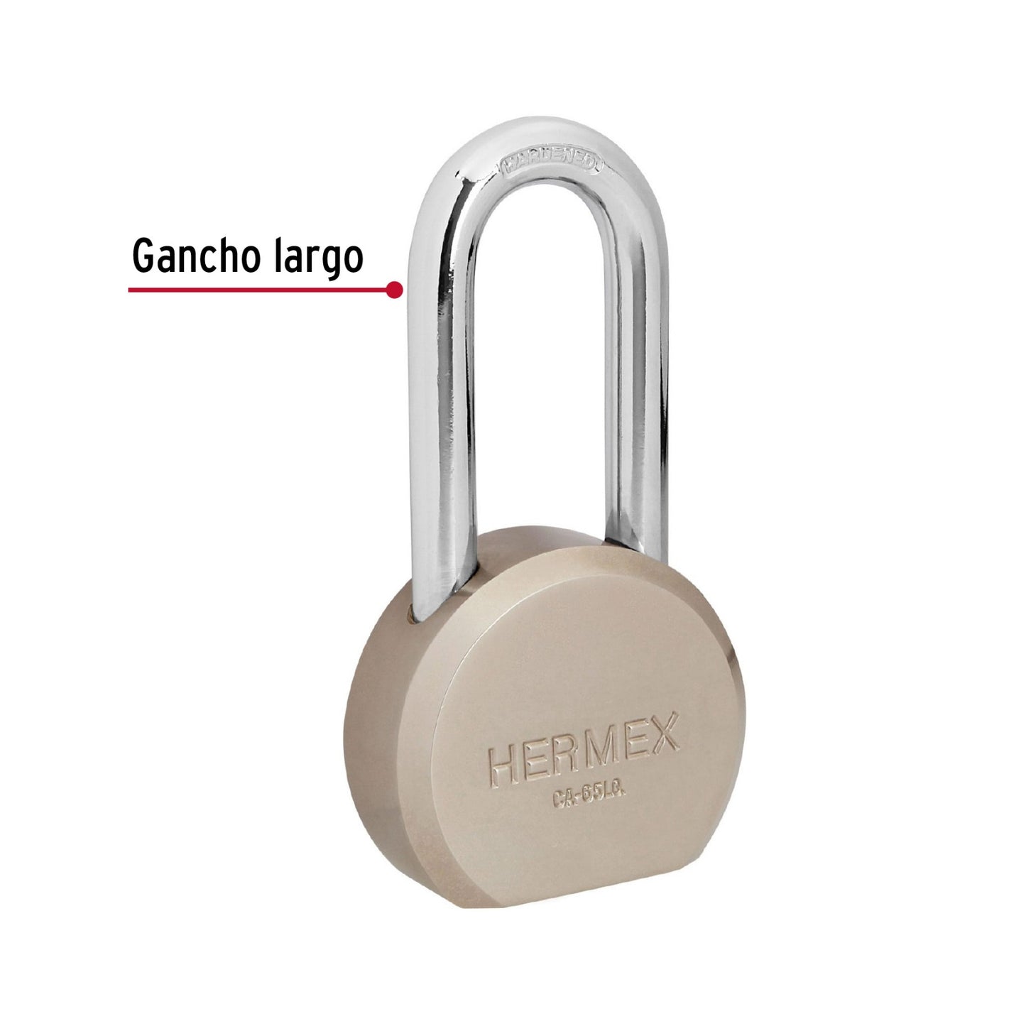 CANDADO DE ACERO REDONDO 65 MM 43337