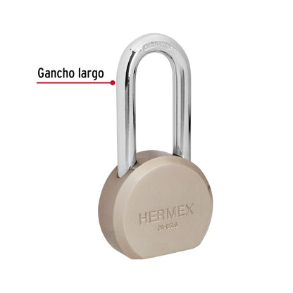 CANDADO DE ACERO REDONDO 65 MM 43337