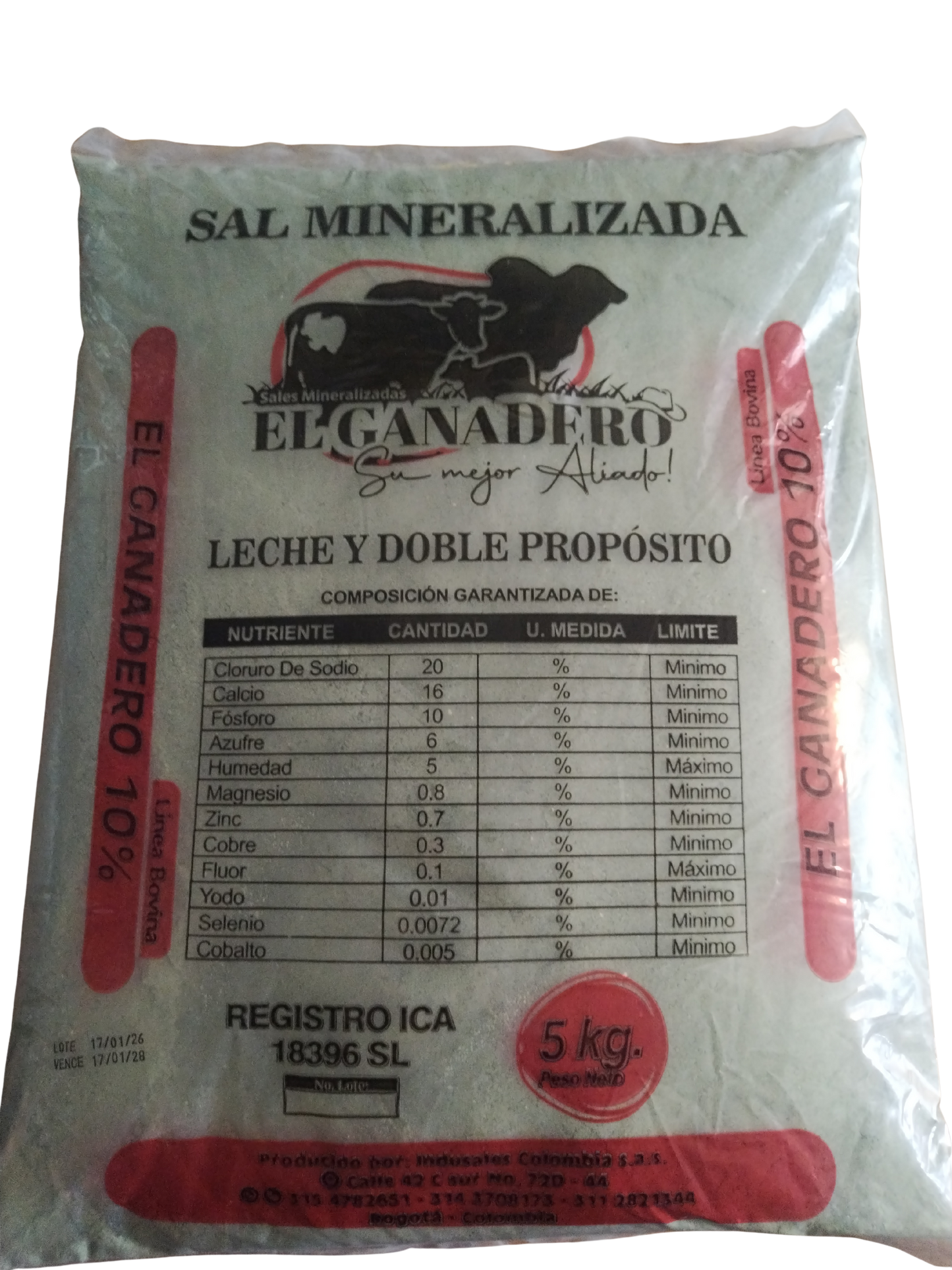 GANADERO LECHE 10% X 5KG