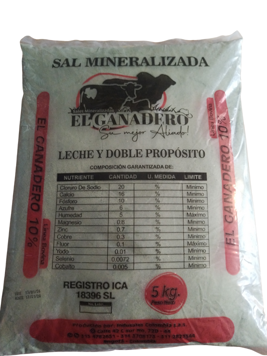 GANADERO LECHE 10% X 5KG