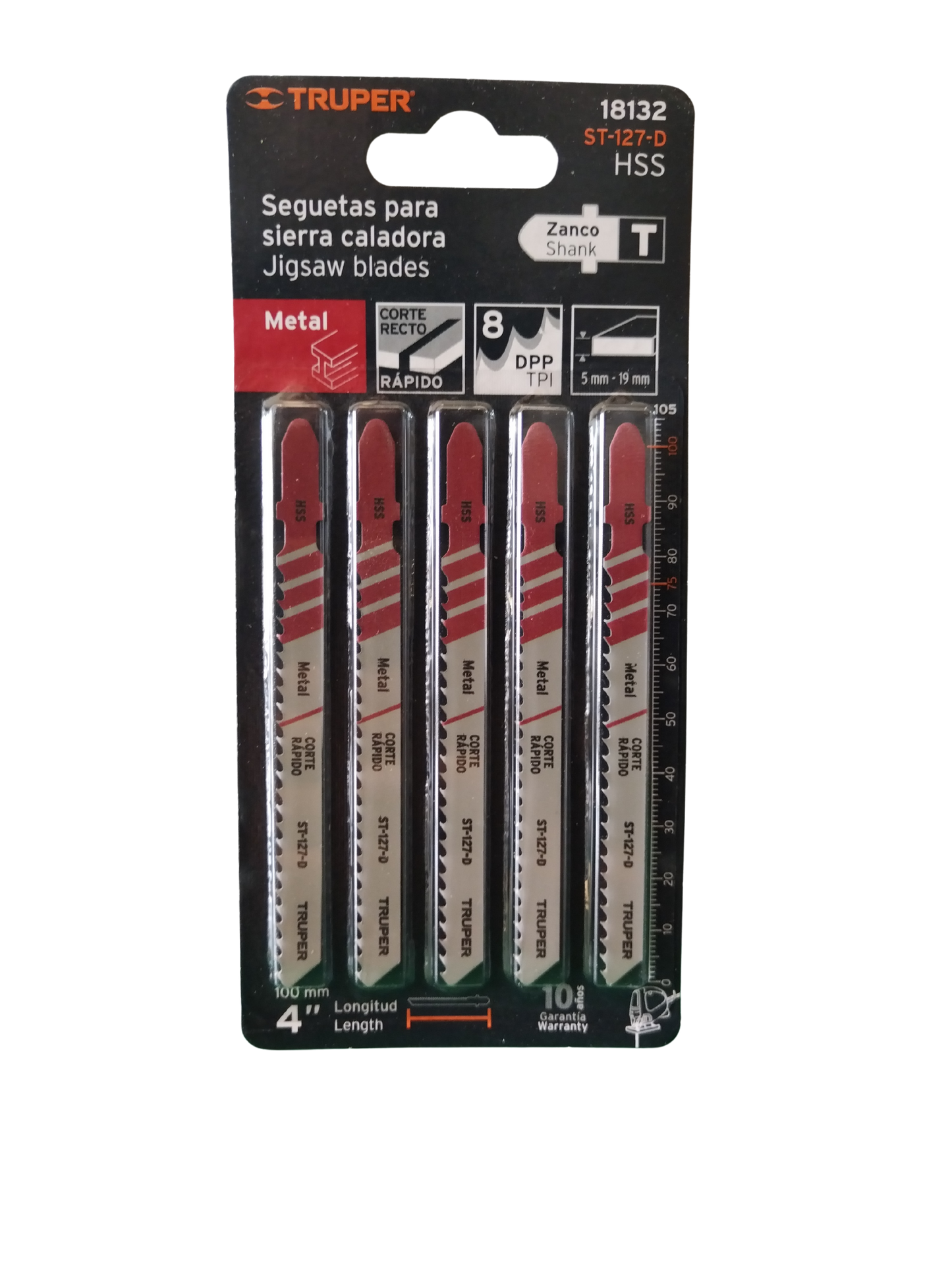 SEGUETAS PARA SIERRA CALADORA ZANCO T METAL 18132