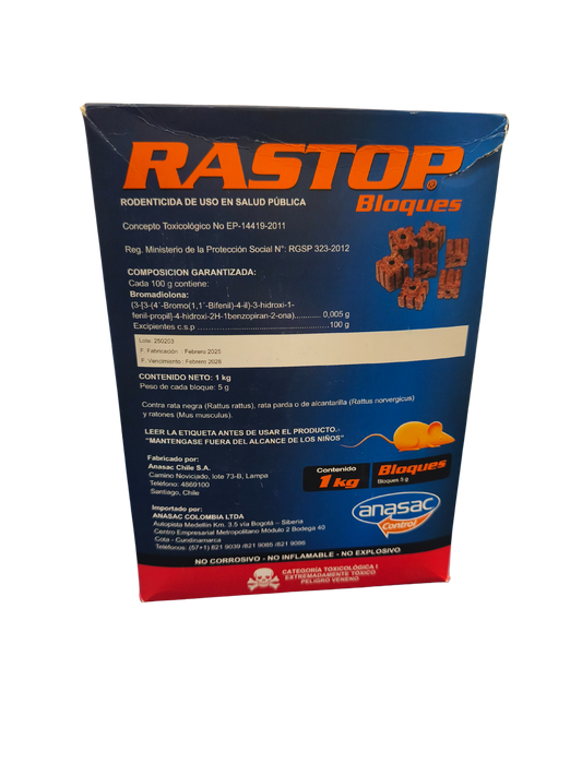 RASTOP EN BLOQUES X 2 UNI