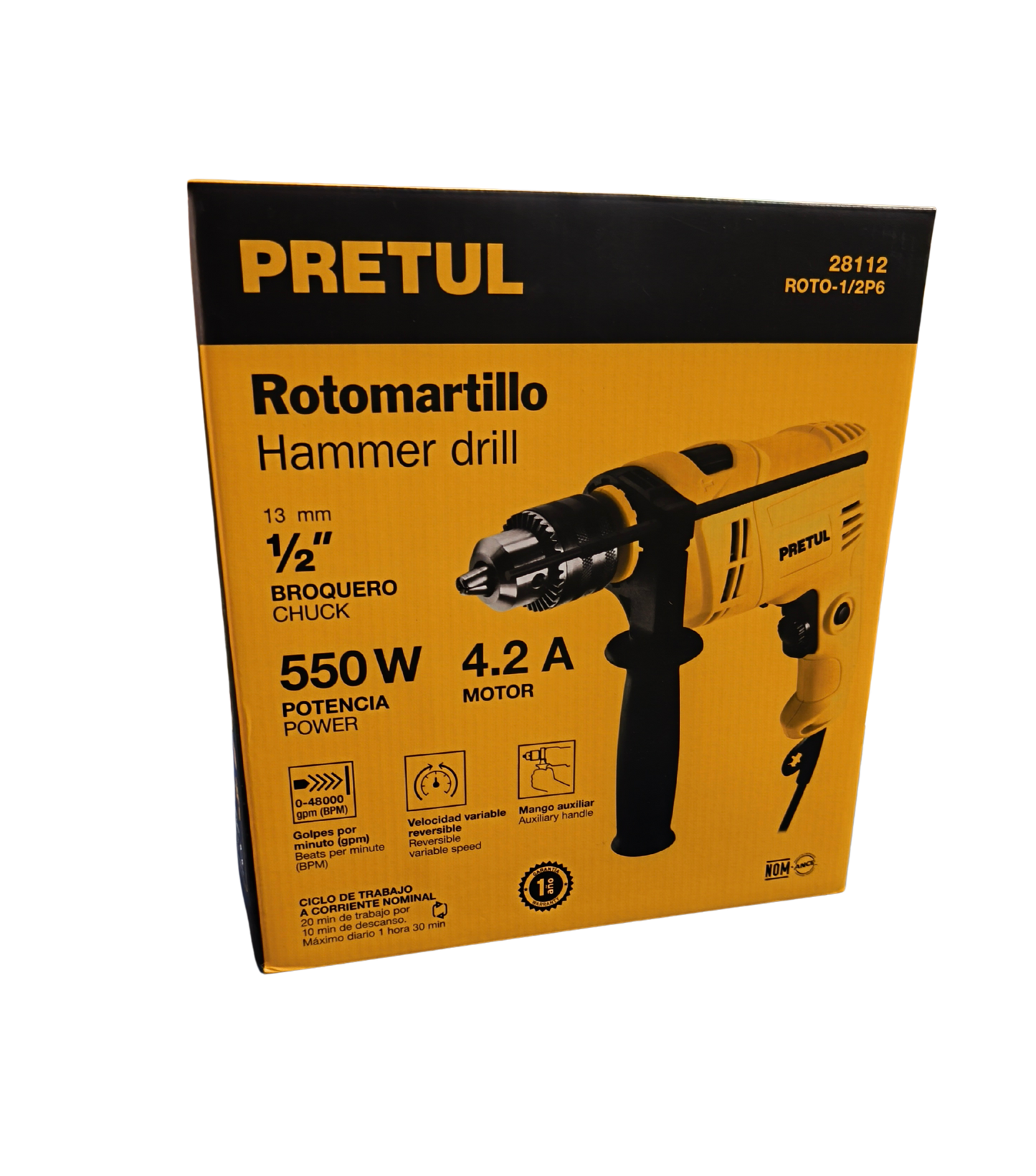 ROTOMARTILLO/ TALADRO 1/2 550W 28112