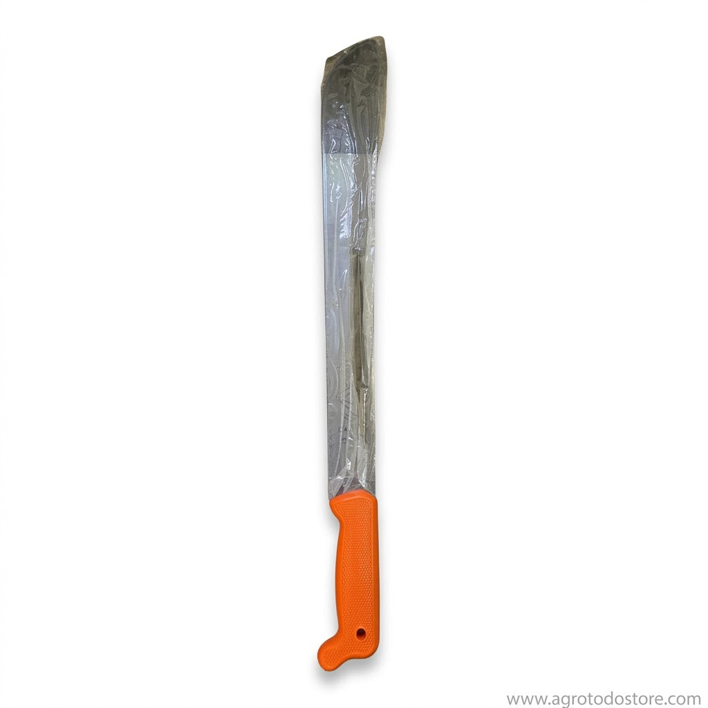 COMBO MACHETE RULA GAVILAN 24 PULG CON FUNDA COLORADA Y LIMA