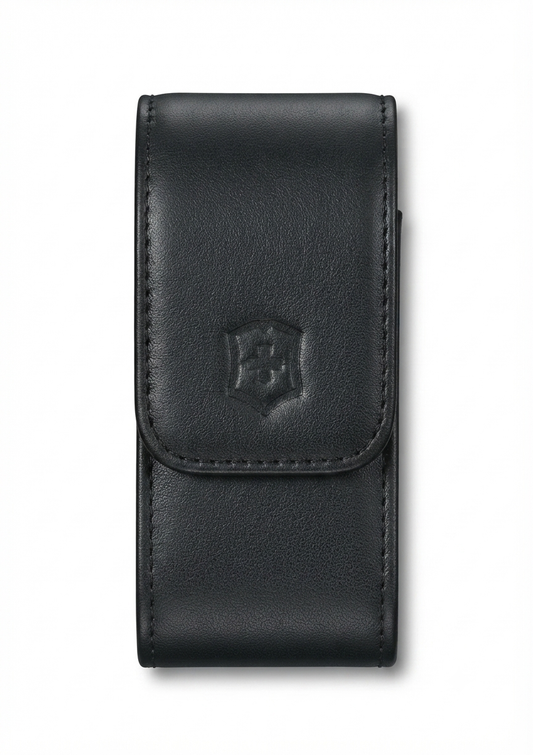 Estuche para navaja grande ancho en cuero fino