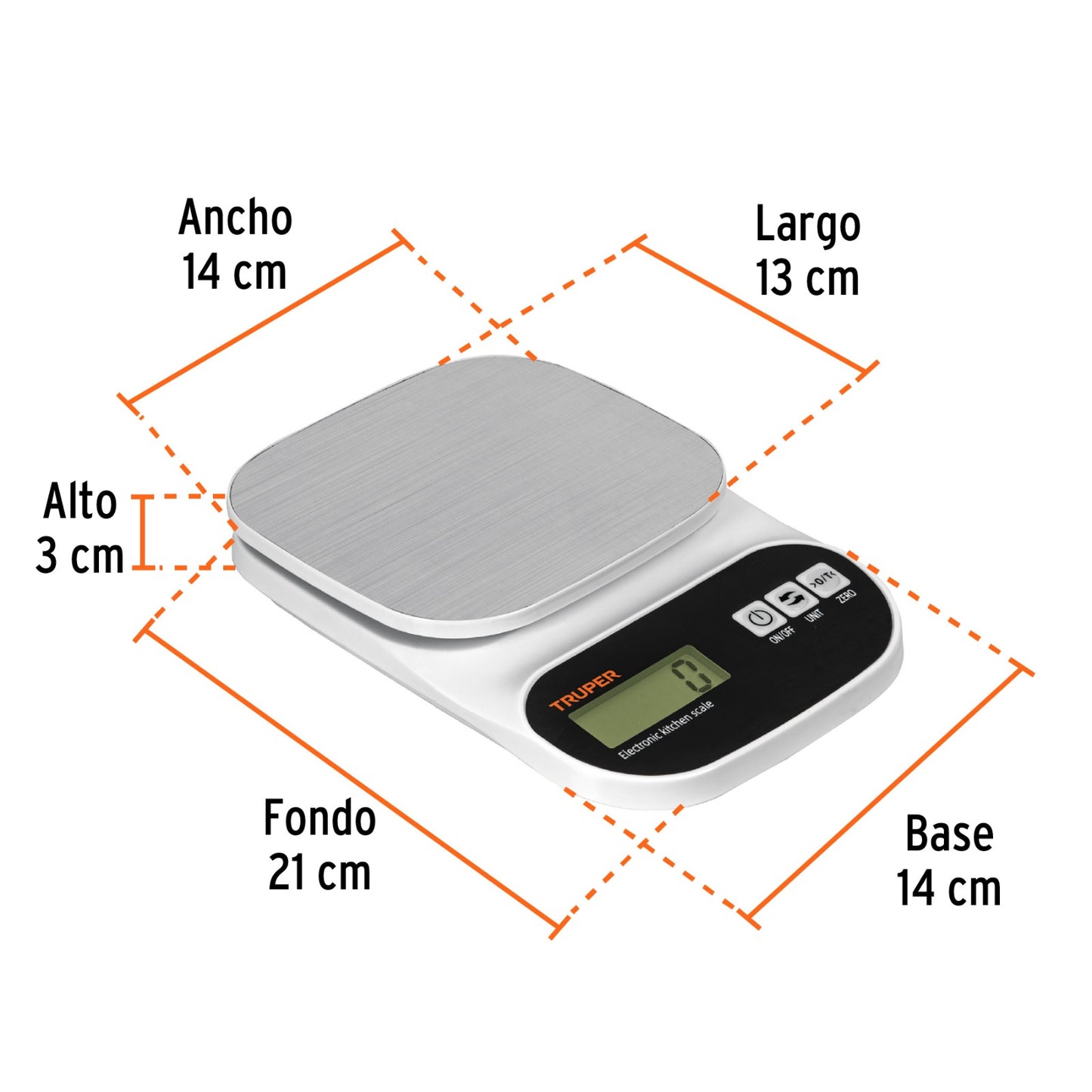 BÁSCULA ELECTRONICA 5KG 103116 TRUPER