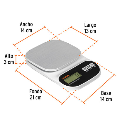 BÁSCULA ELECTRONICA 5KG 103116 TRUPER