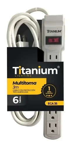 MULTITOMA 6 SALIDAD CABLE DE 3M TITANIUM