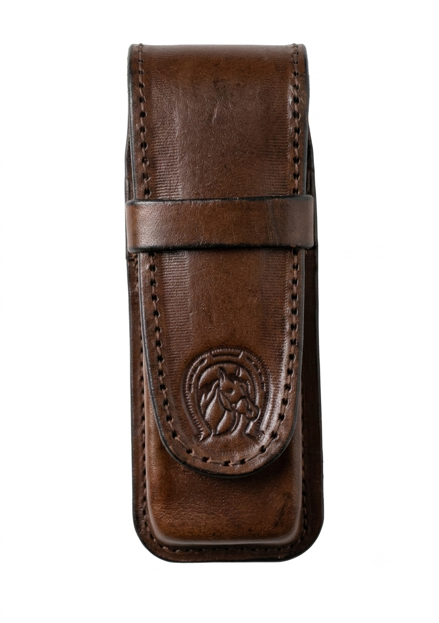 Estuche en cuero económico para navaja