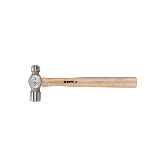 MARTILLO PULIDO DE BOLA 24 OZ MANGO MADERA, PRETUL 22659