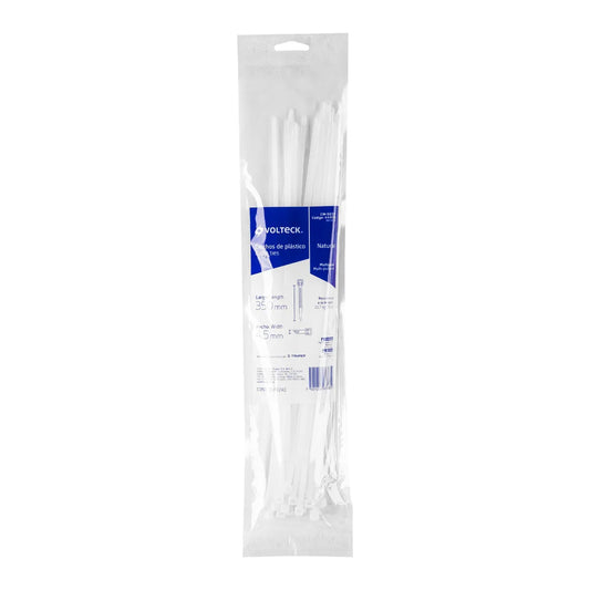 AMARRES PLÁSTICOS BLANCOS 35 CM 44309