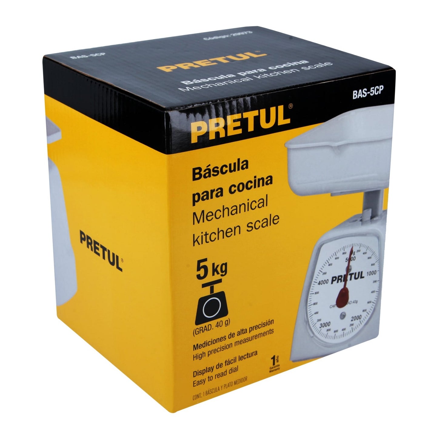 BÁSCULA 5KG 29973 PRETUL