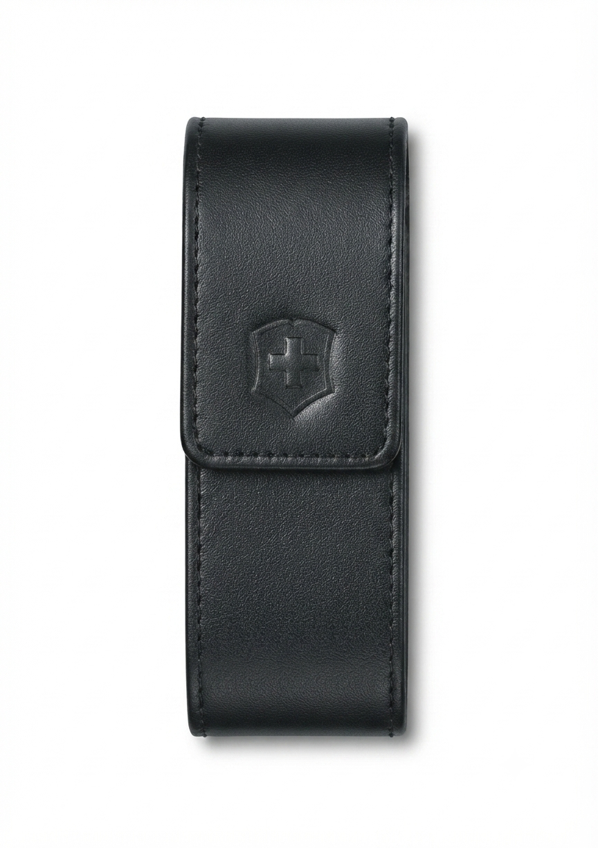 Estuche para navaja grande largo en cuero fino