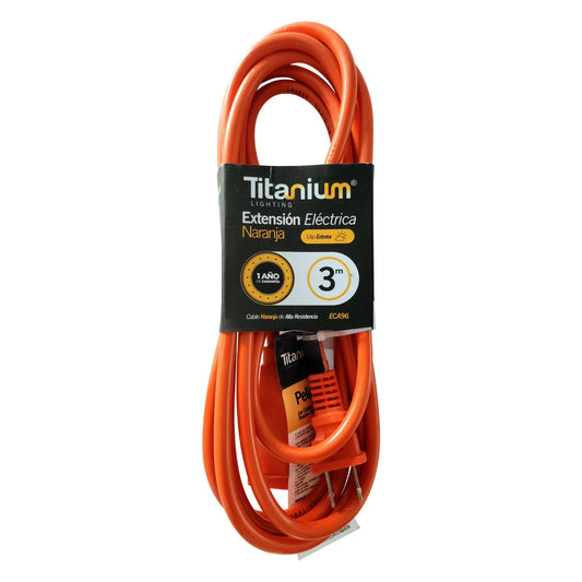 EXTENSION ELECTRICA NARANJA 3 MTS