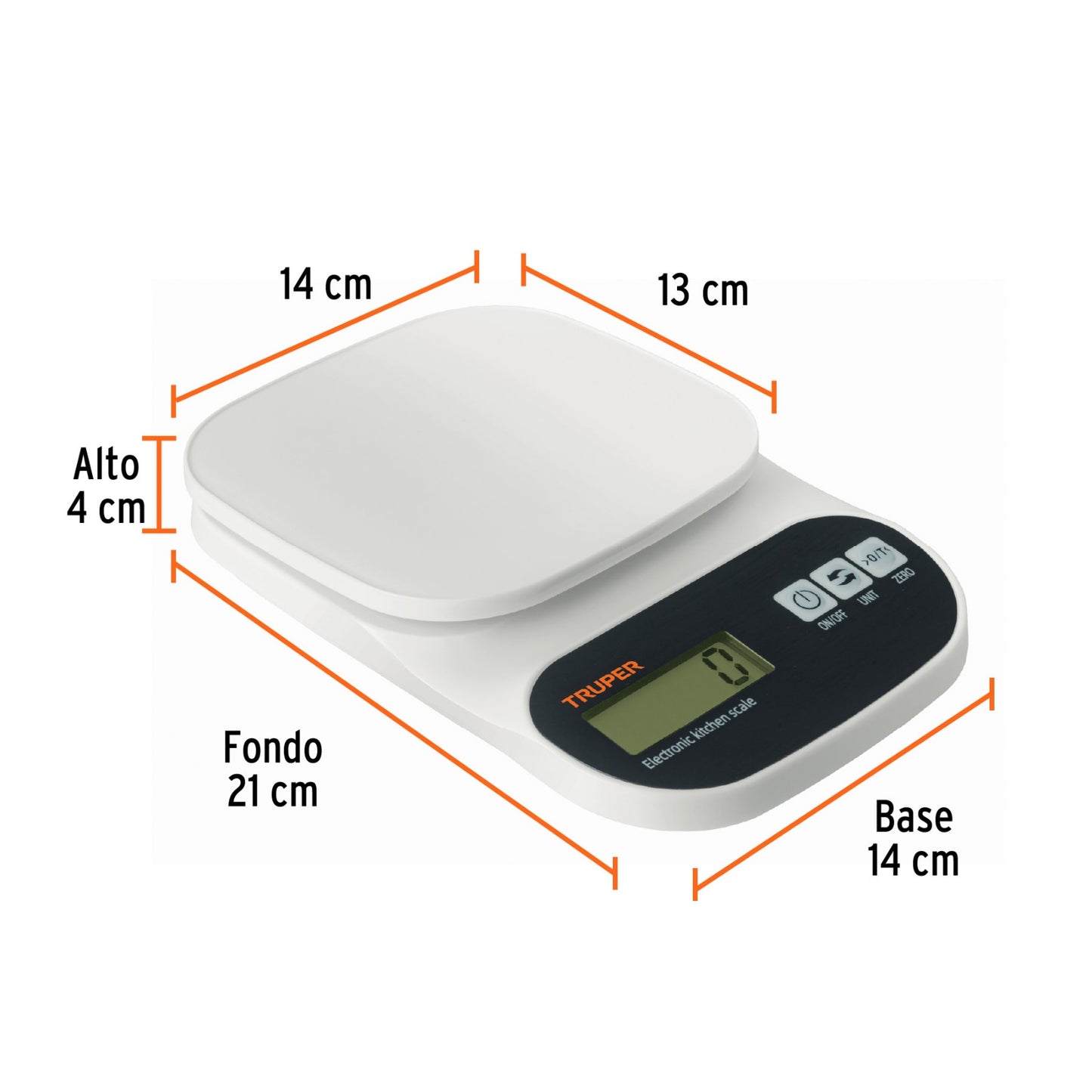BASCULA DIGITAL BASE PLASTICA 5 KG 15161