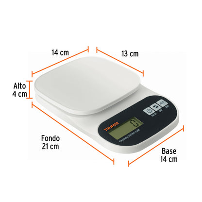 BASCULA DIGITAL BASE PLASTICA 5 KG 15161