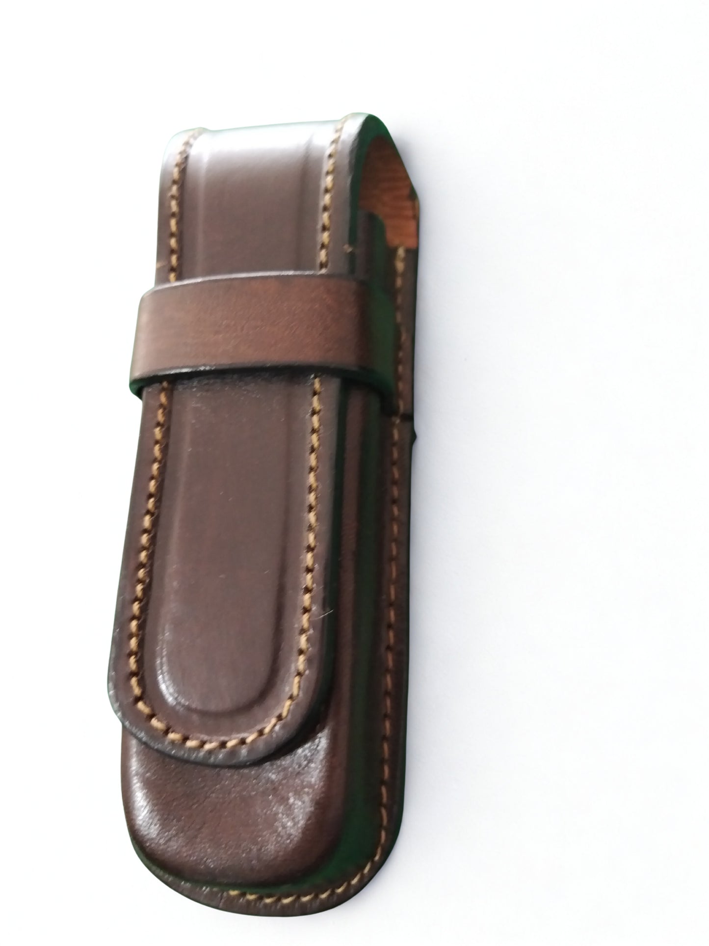 Estuche caballito en cuero para navaja