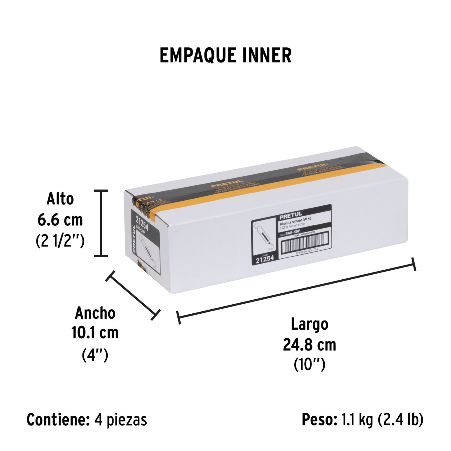 BASCULA ROMANA RESORTE 50 KG 21254