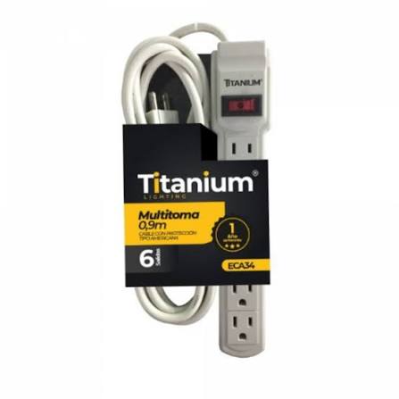 MULTITOMA 6 SALIDAS CABLE DE 0.90 M TITANIUM