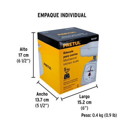 BÁSCULA 5KG 29973 PRETUL