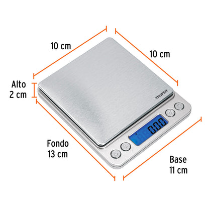 BÁSCULA DE BOLSILLO 500GR TRUPER 102316