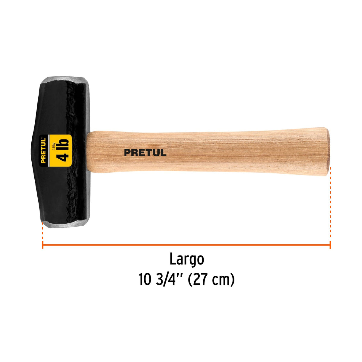 MARRO TIPO NEVADA 4 LBS, MANGO 10-3/4", PRETUL 22217
