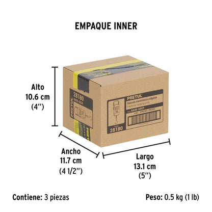 BÁSCULA ELECTRONICA COLGANTE 50KG 28180 PRETUL
