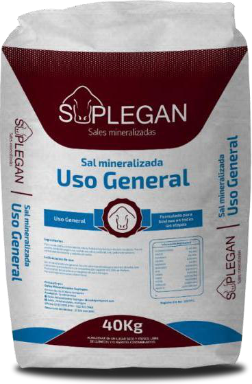 Sal mineralizada Uso General Suplegan - imagen del empaque suministrado