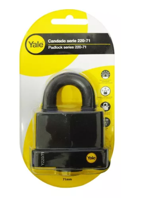 CANDADO YALE Y 220 71 MM